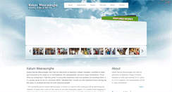 Desktop Screenshot of kalumweerasinghe.com