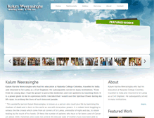 Tablet Screenshot of kalumweerasinghe.com